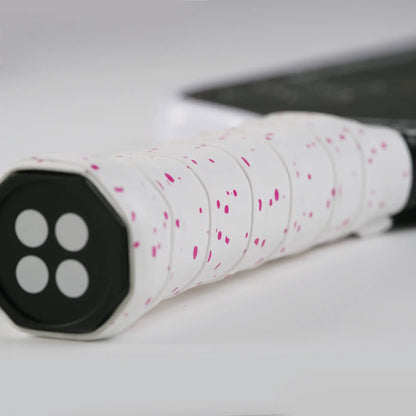 White Neon Pink Flakes - Custom Grips