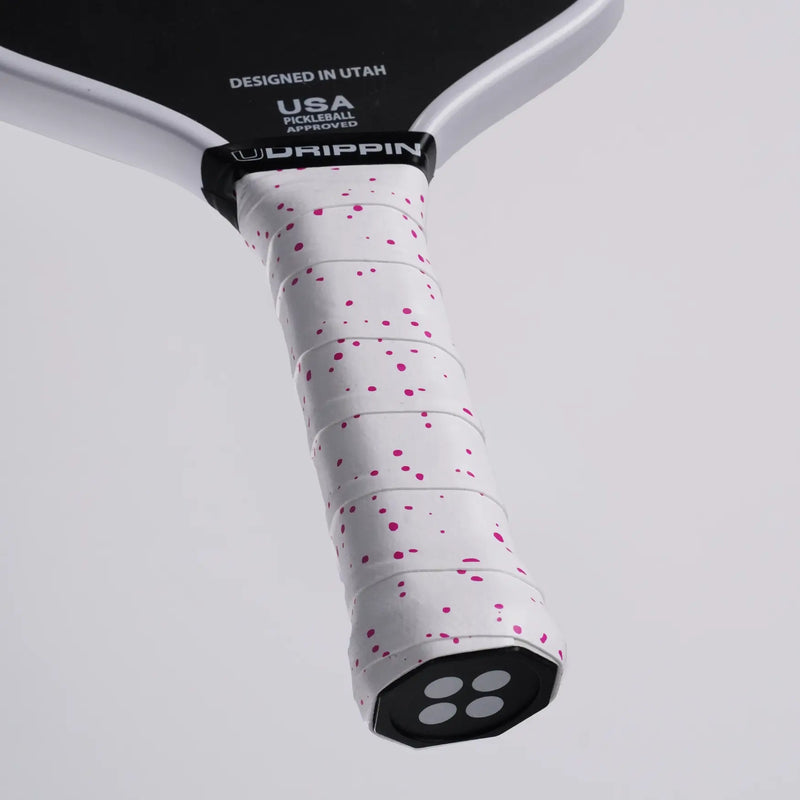 White Neon Pink Flakes - Custom Grips